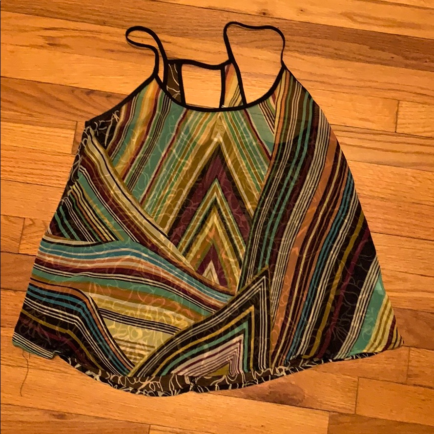 Sheer Two-Patterned Top
